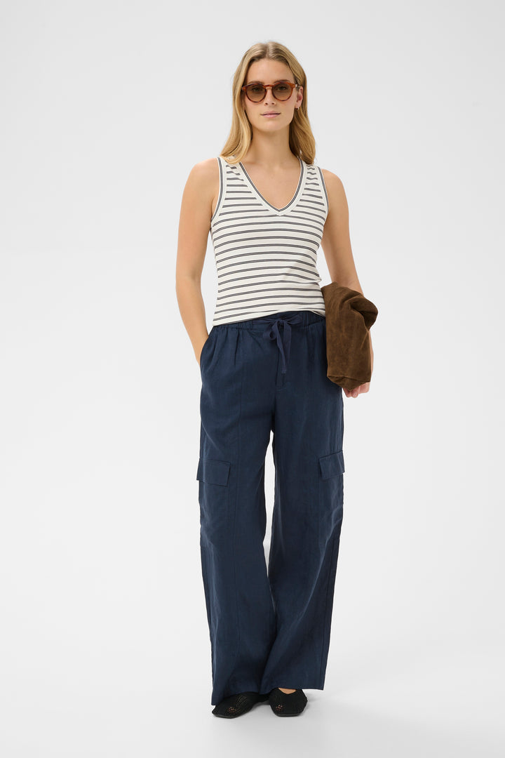 Camisole à fines rayures horizontales Nikkia