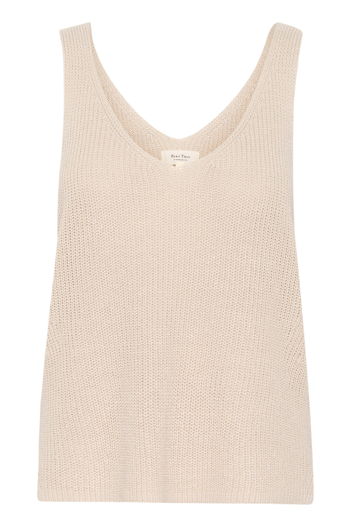 Camisole en lin et coton Rebecca - Matière naturelle