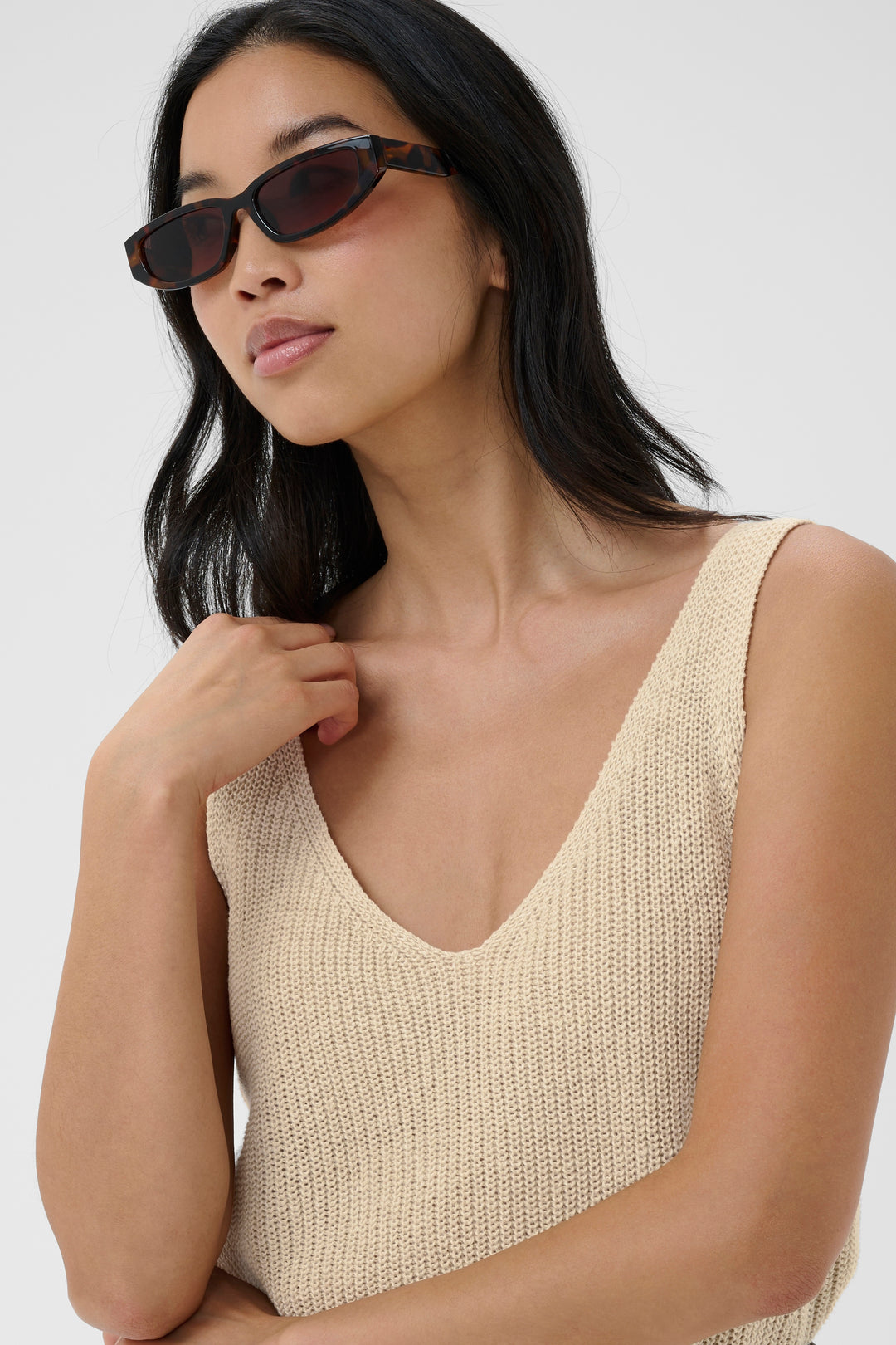 Camisole en lin et coton Rebecca - Matière naturelle