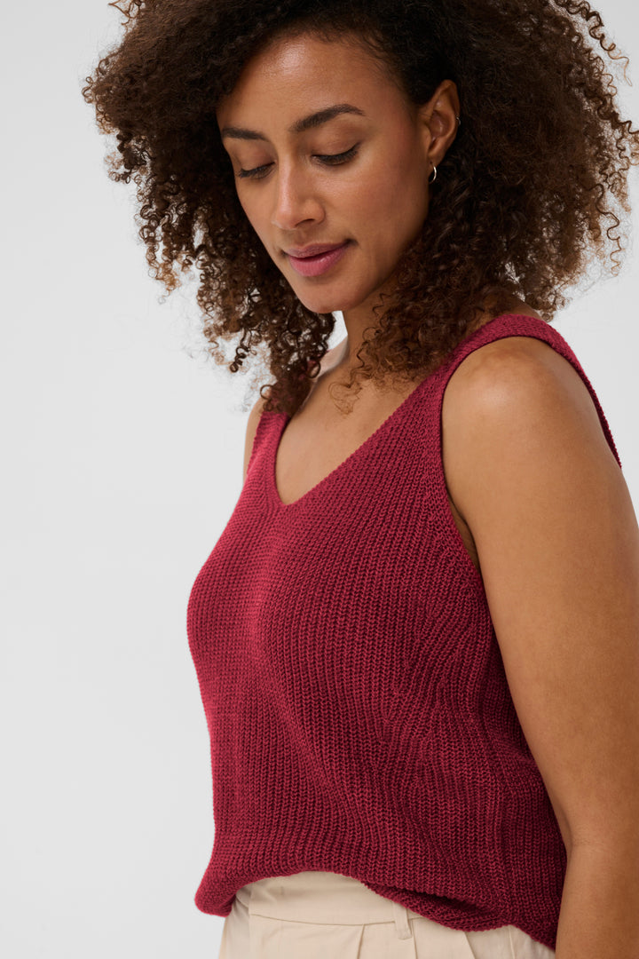 Camisole en lin et coton Rebecca - Matière naturelle