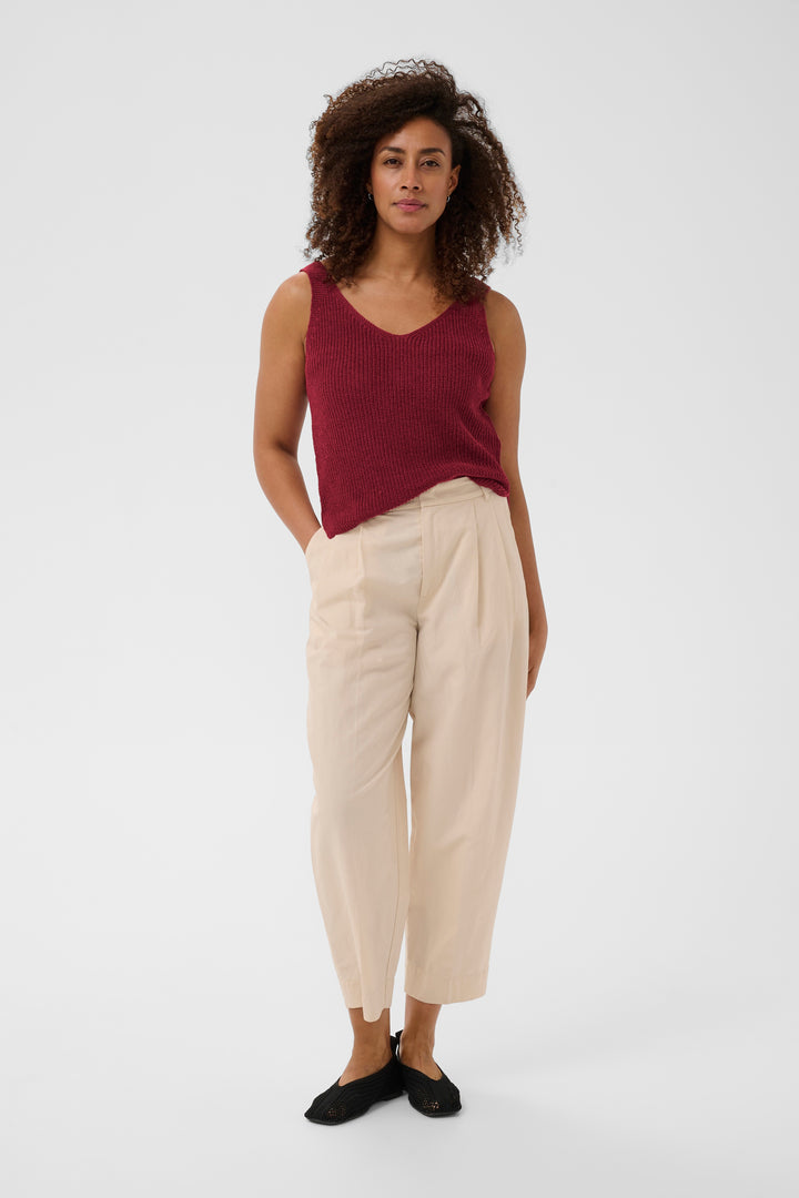 Camisole en lin et coton Rebecca - Matière naturelle