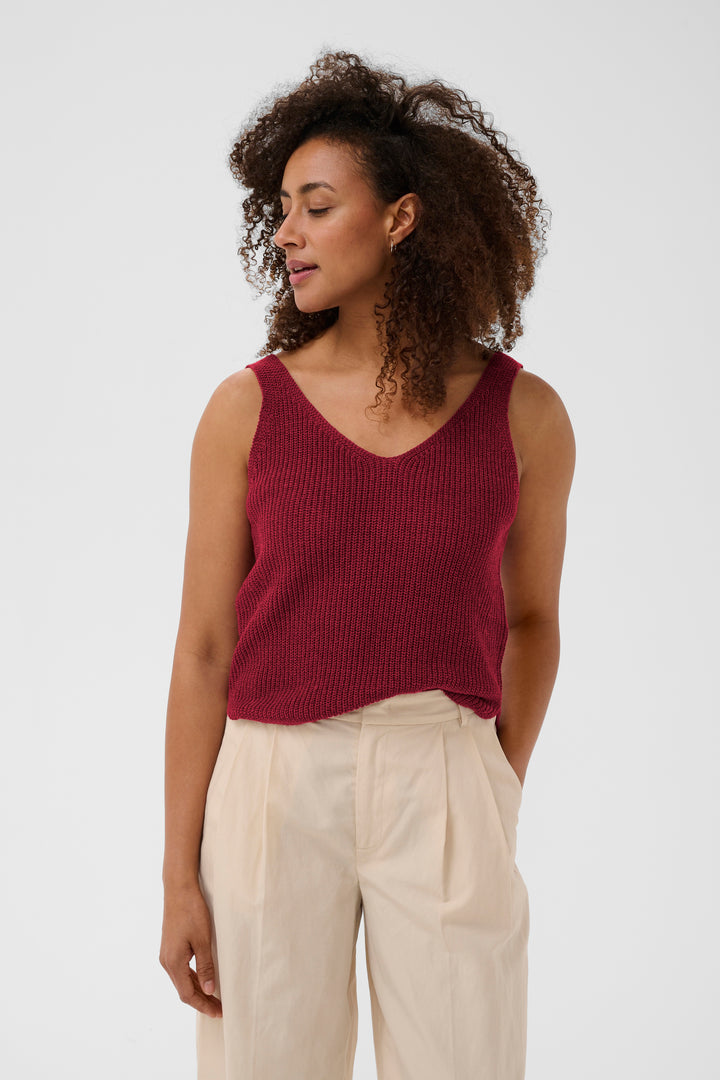 Camisole en lin et coton Rebecca - Matière naturelle