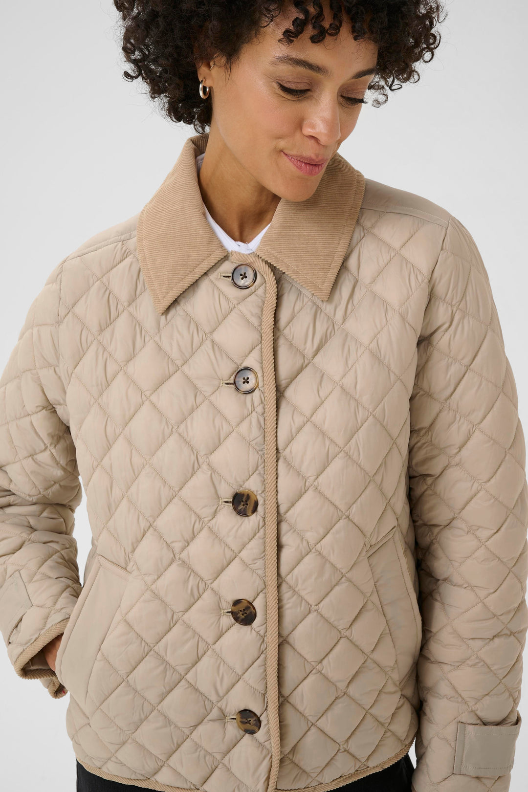 Manteau avec insetion de corduroy Safiya