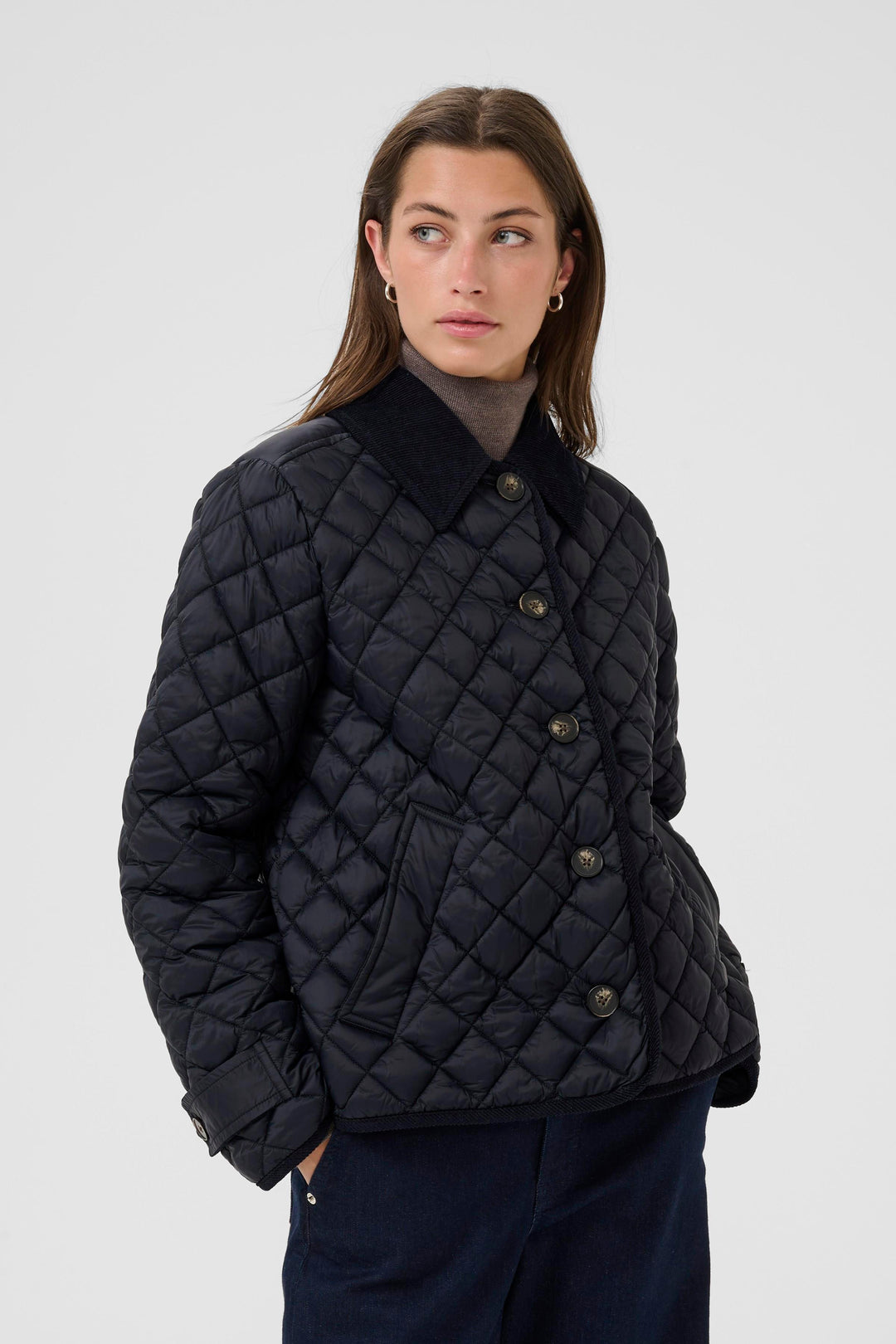 Manteau avec insetion de corduroy Safiya