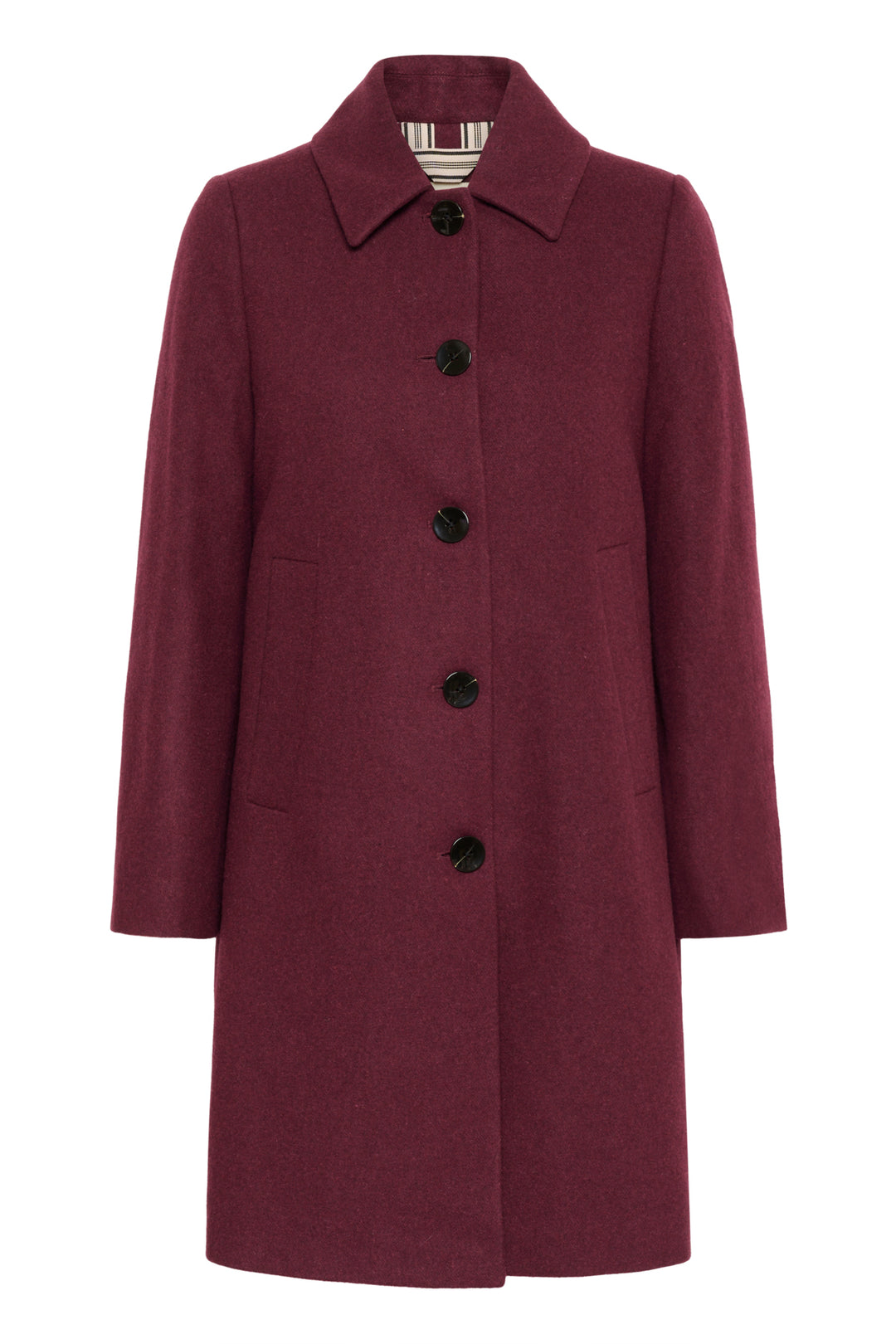 Manteau en feutre bordeaux Kamillas