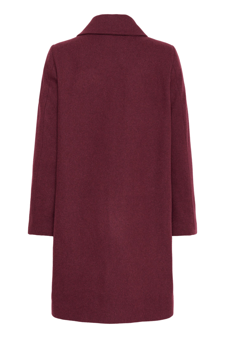 Manteau en feutre bordeaux Kamillas