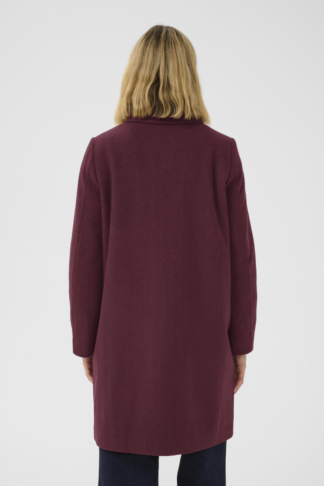 Manteau en feutre bordeaux Kamillas