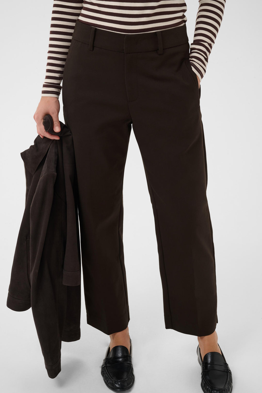 Pantalon habillé à fermeture invisible Neyana - En coton biologique et nylon recyclé