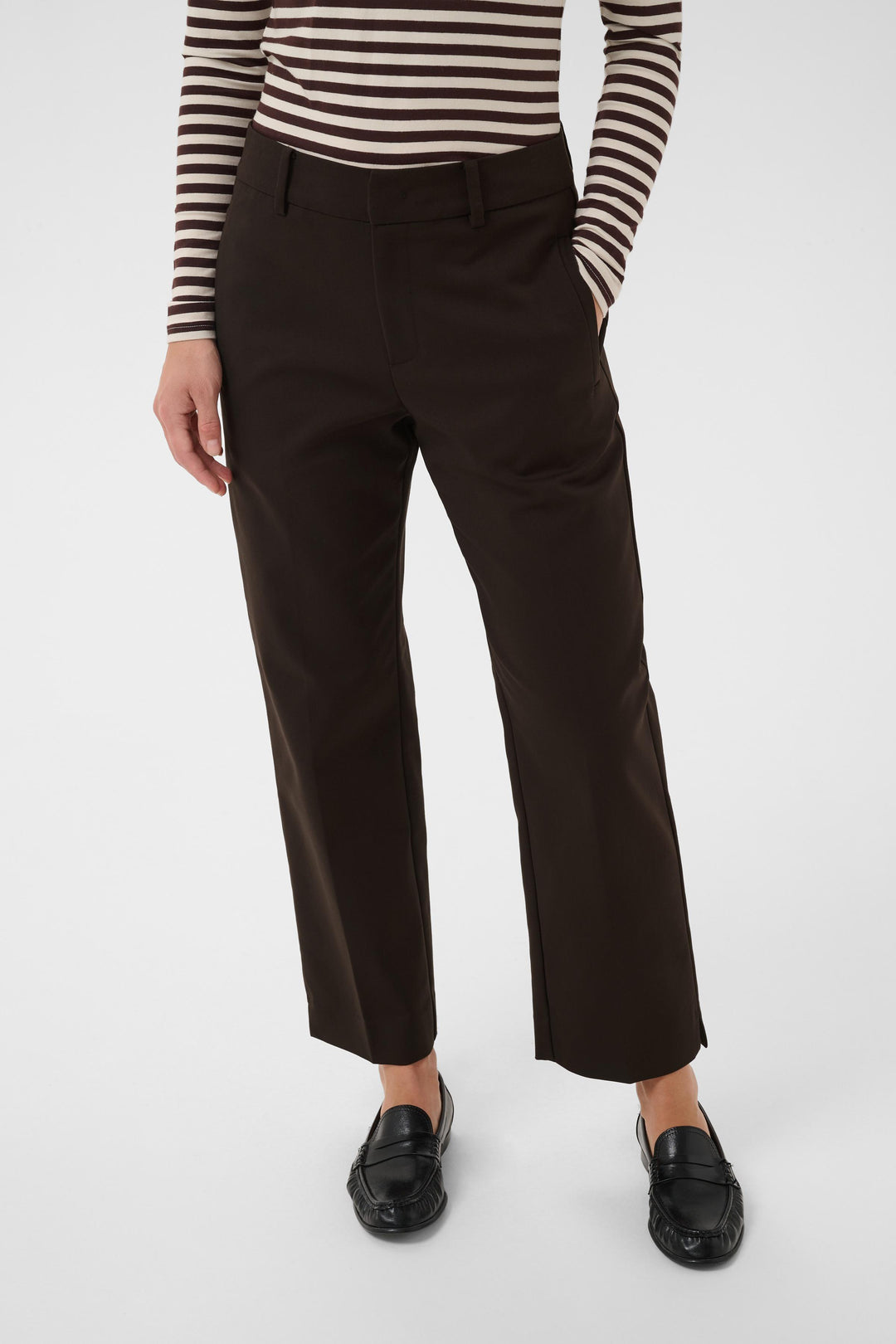 Pantalon habillé à fermeture invisible Neyana - En coton biologique et nylon recyclé