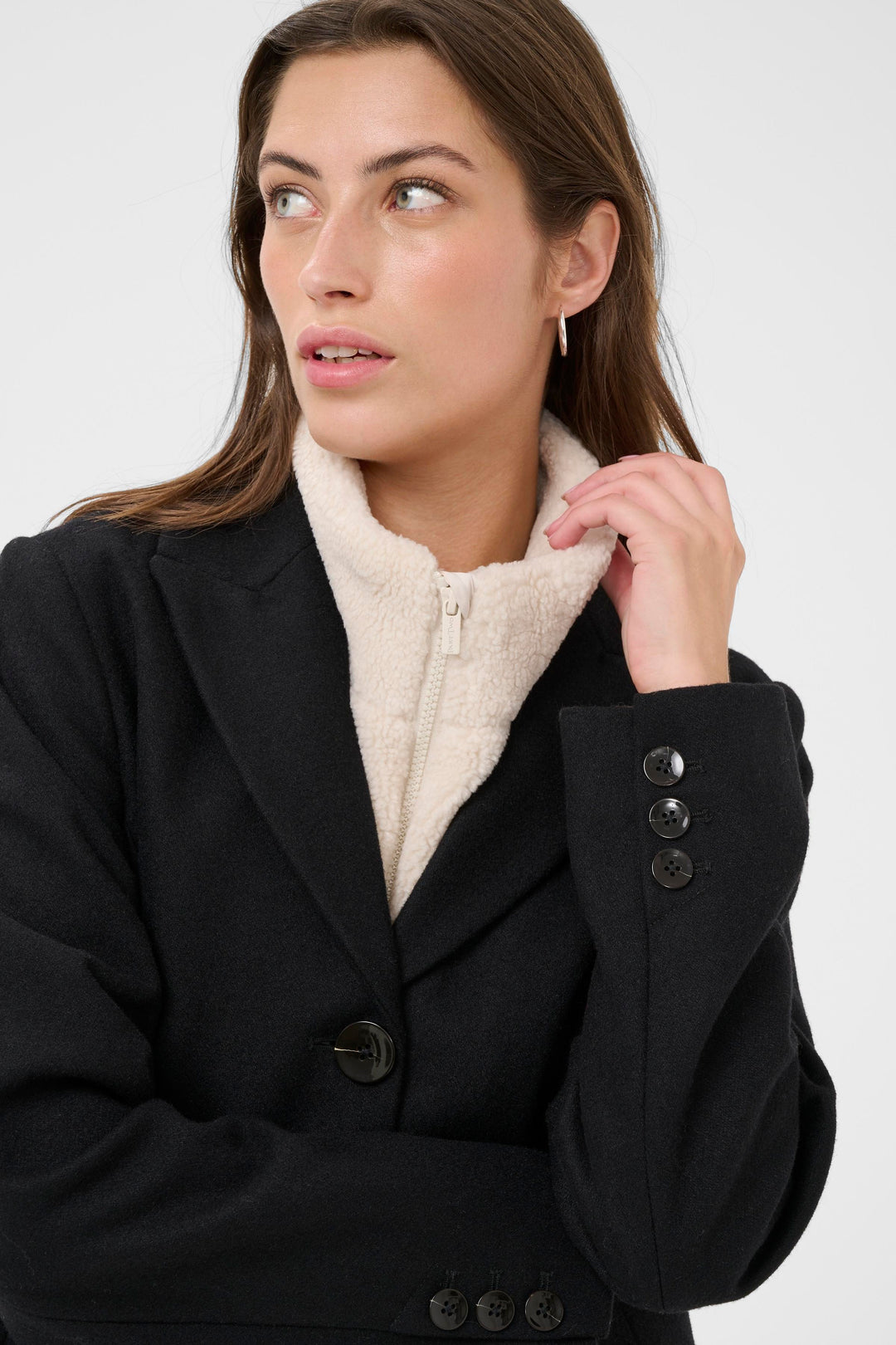 Accessoire hybride type plastron Samia - Matériaux recyclés