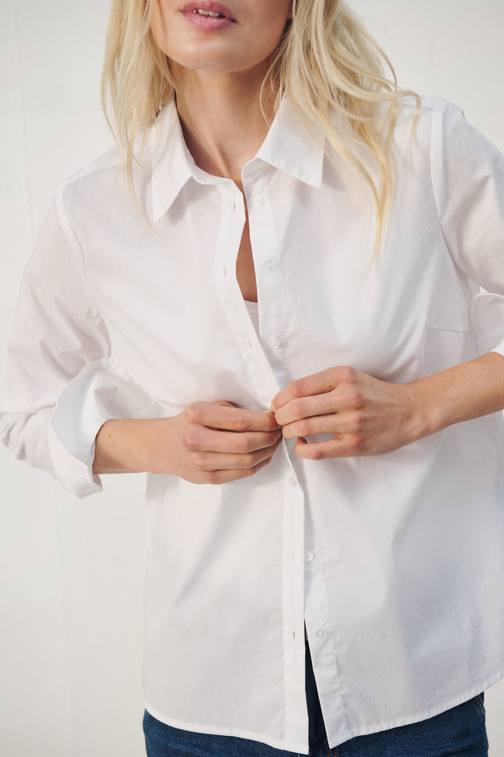 Chemise classique Nimini - En coton biologique extensible et coupe structurée