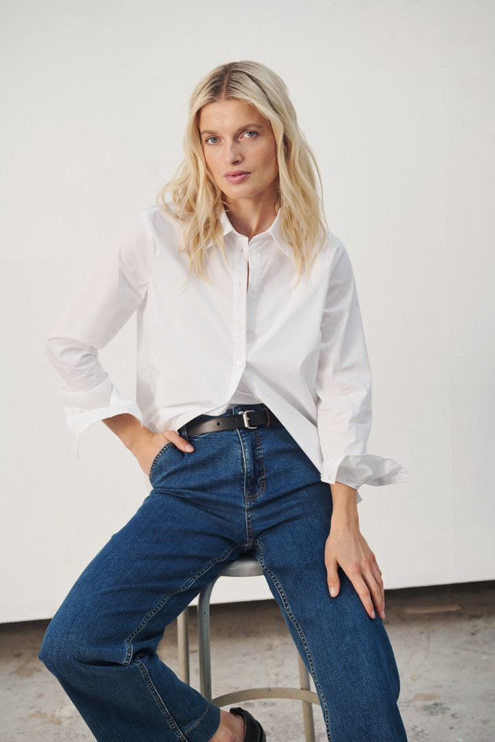 Chemise classique Nimini - En coton biologique extensible et coupe structurée