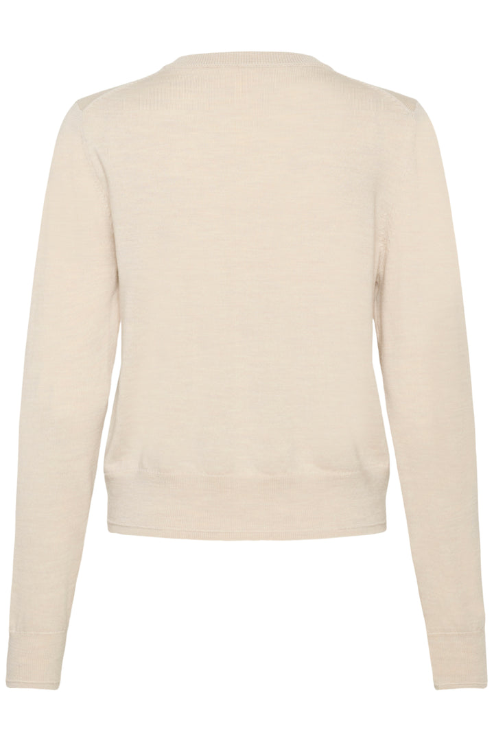 Cardigan en tricot de laine certifiée Noelani - Avec encolure ronde