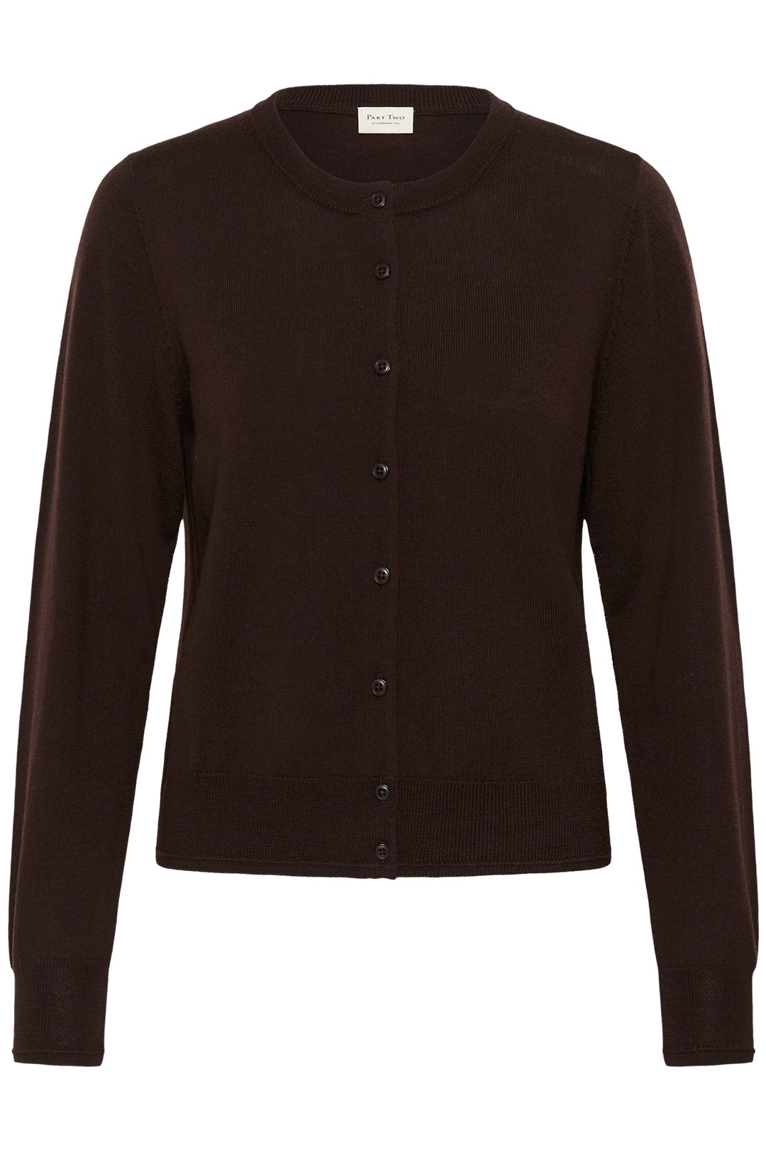Cardigan en tricot de laine certifiée Noelani - Avec encolure ronde