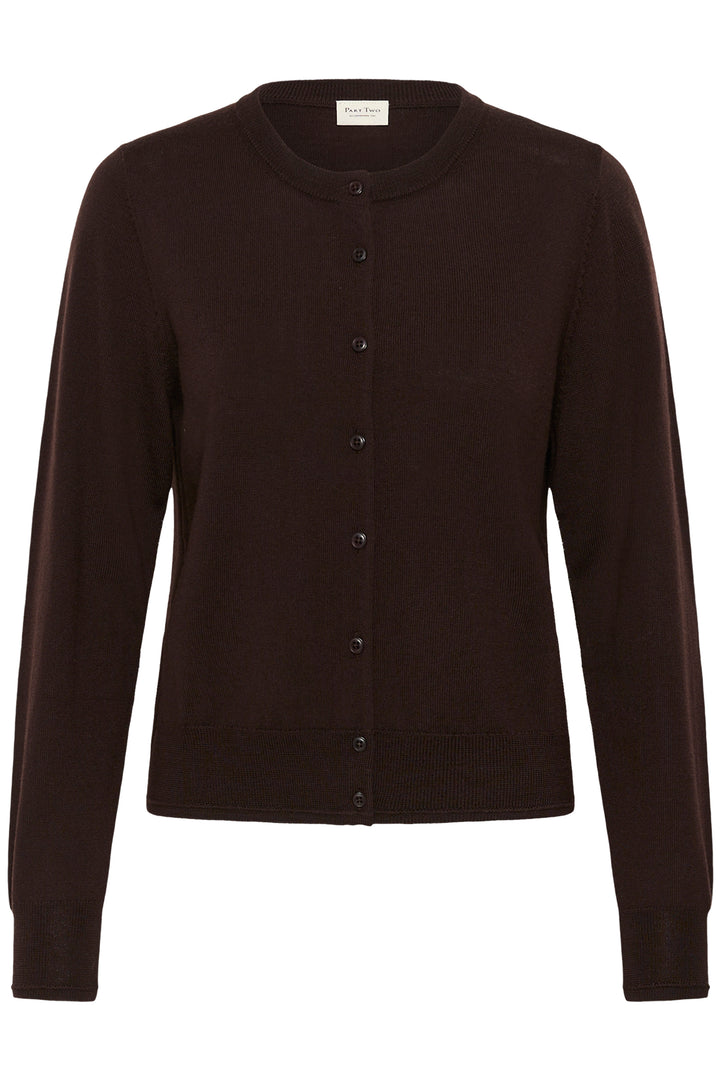 Cardigan en tricot de laine certifiée Noelani - Avec encolure ronde