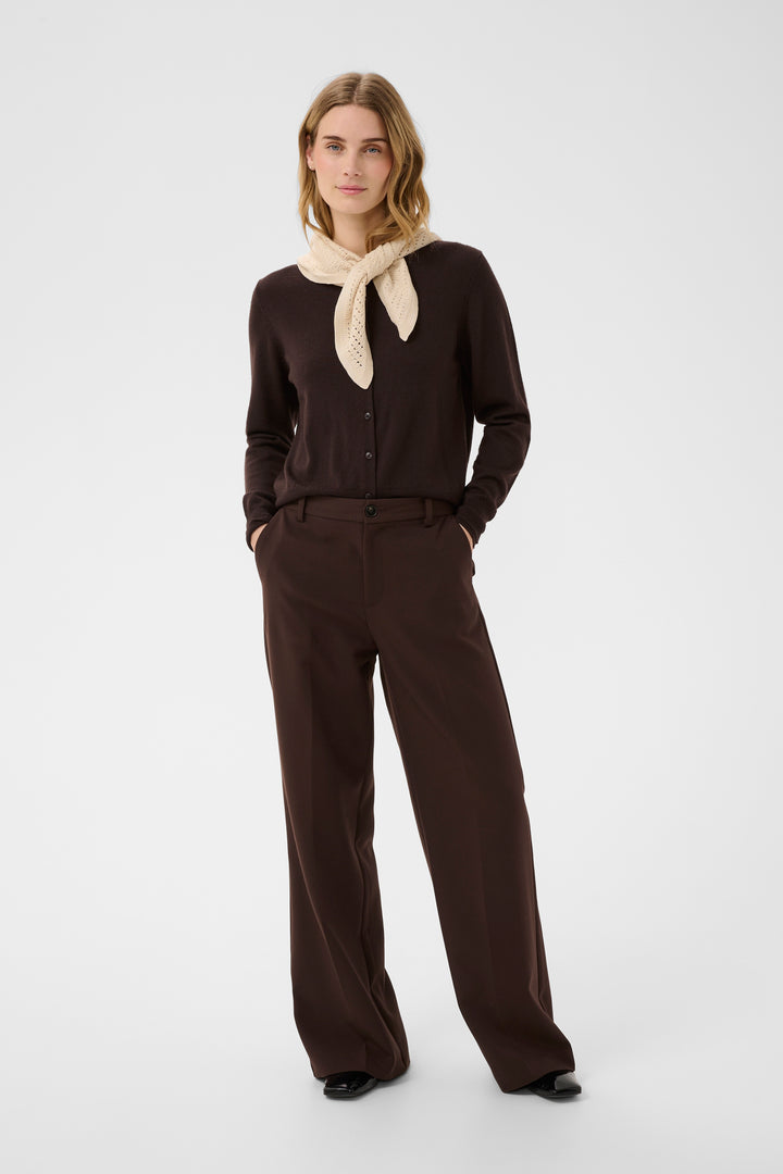 Cardigan en tricot de laine certifiée Noelani - Avec encolure ronde