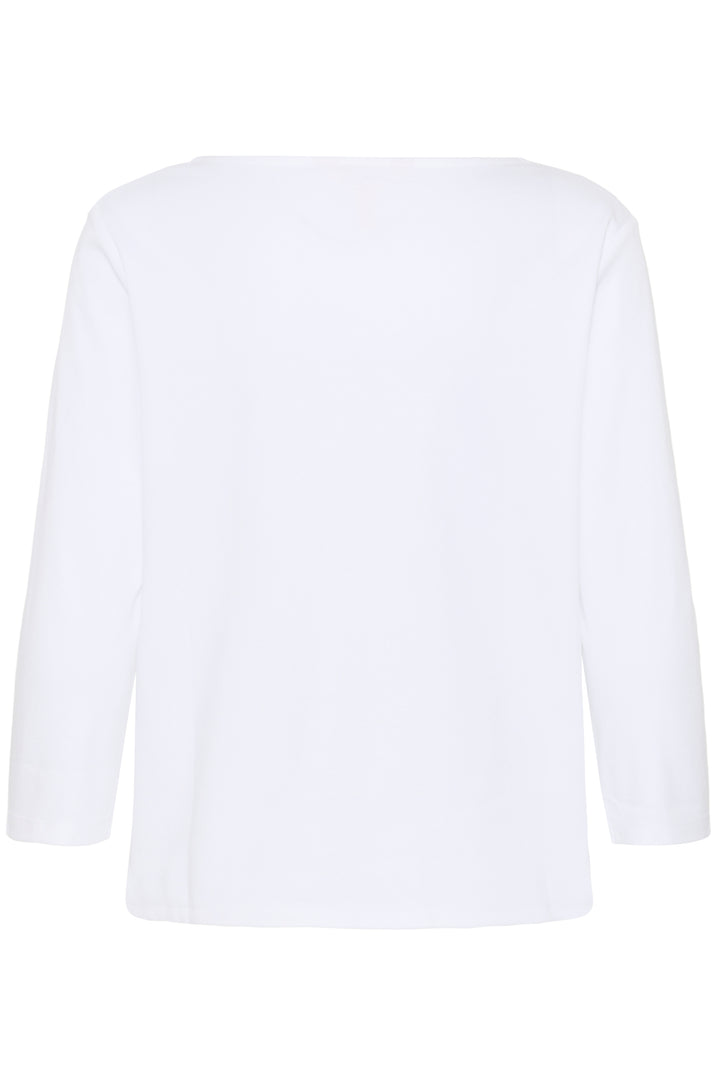 Chandail en coton biologique Nela - Avec col bateau et manches trois-quarts