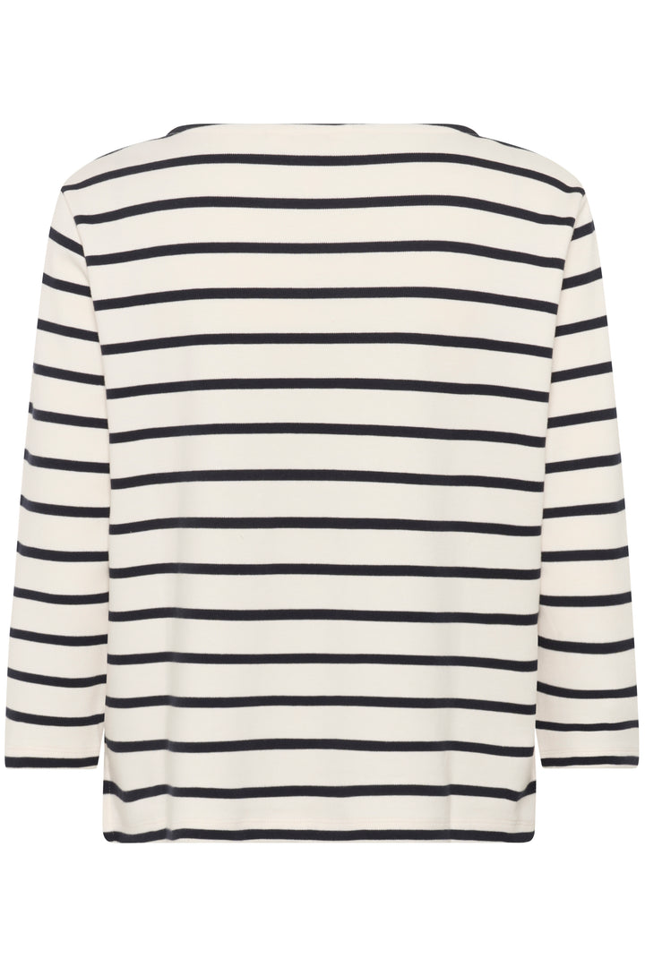 Chandail rayé à manches trois-quarts Nela