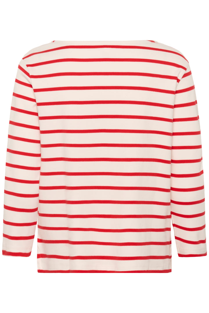 Chandail rayé à manches trois-quarts Nela