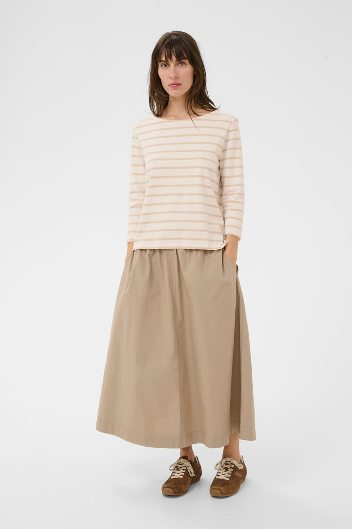 Chandail rayé à manches trois-quarts Nela