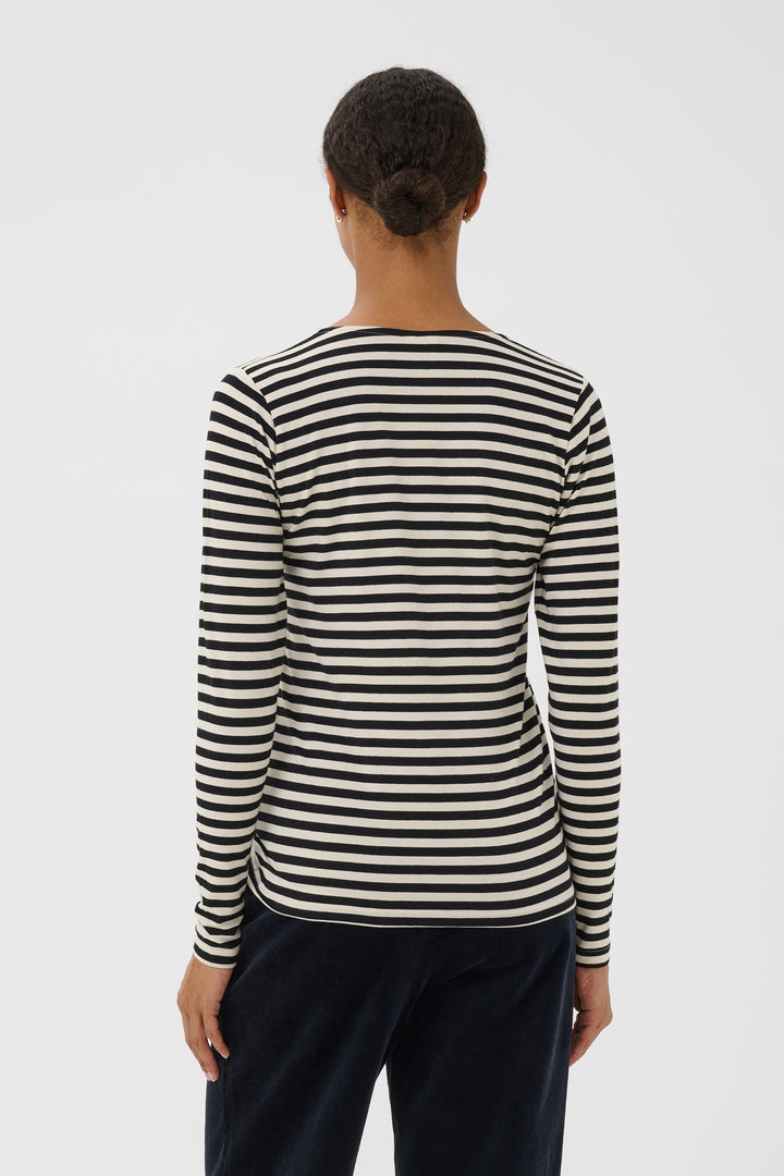 Chandail essentiel Nemajas - Coton extensible avec col rond