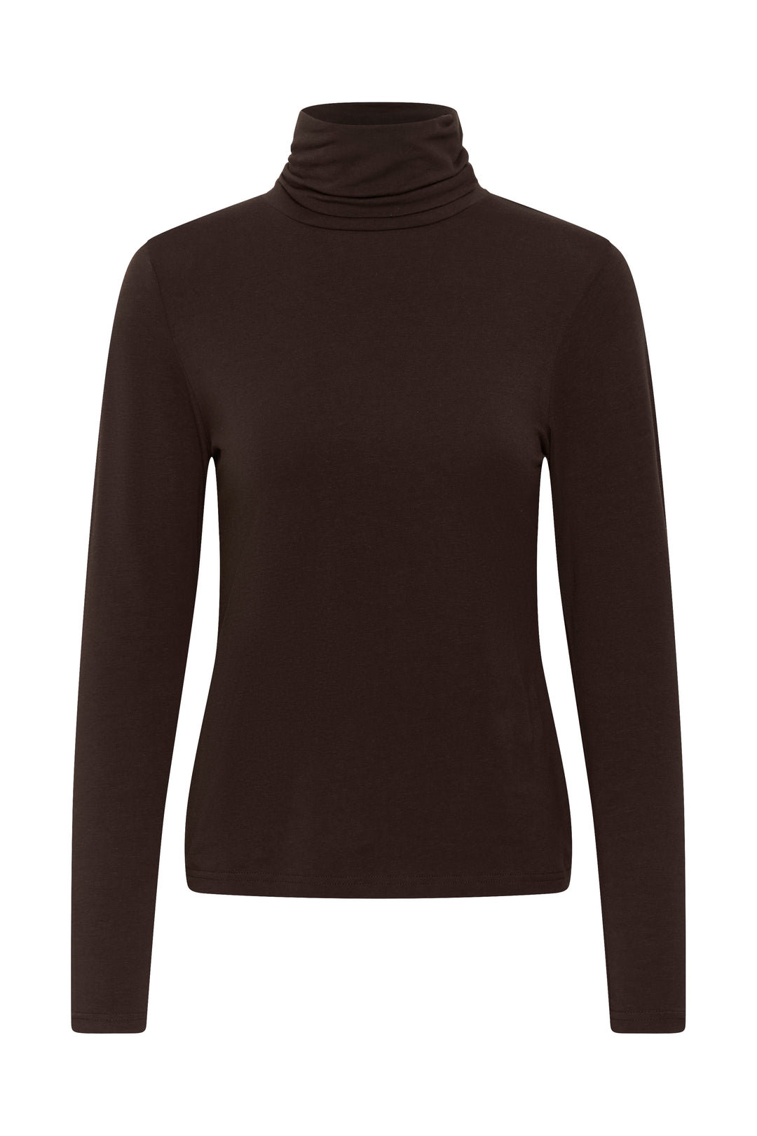 Haut ajusté en modal TENCEL™ et coton biologique Efinas - Encolure haute et manches longues