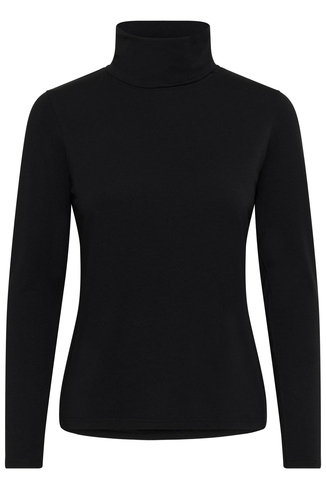 Haut ajusté en modal TENCEL™ et coton biologique Efinas - Encolure haute et manches longues