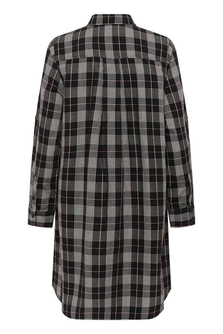 Chemise-robe tunique à carreaux Sardias