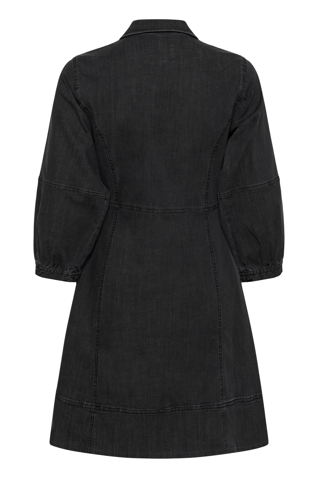 Robe en denim noir charcoal Sanni