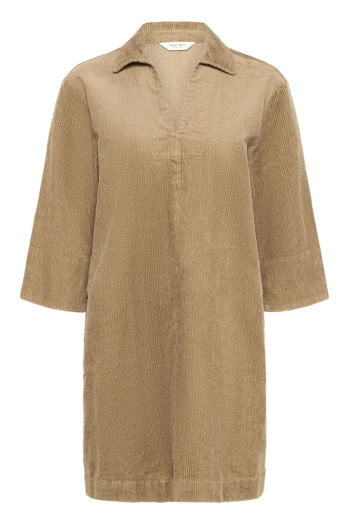 Robe en velour côtelé Sharri