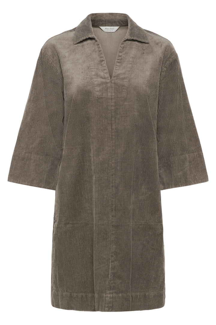 Robe en velour côtelé Sharri