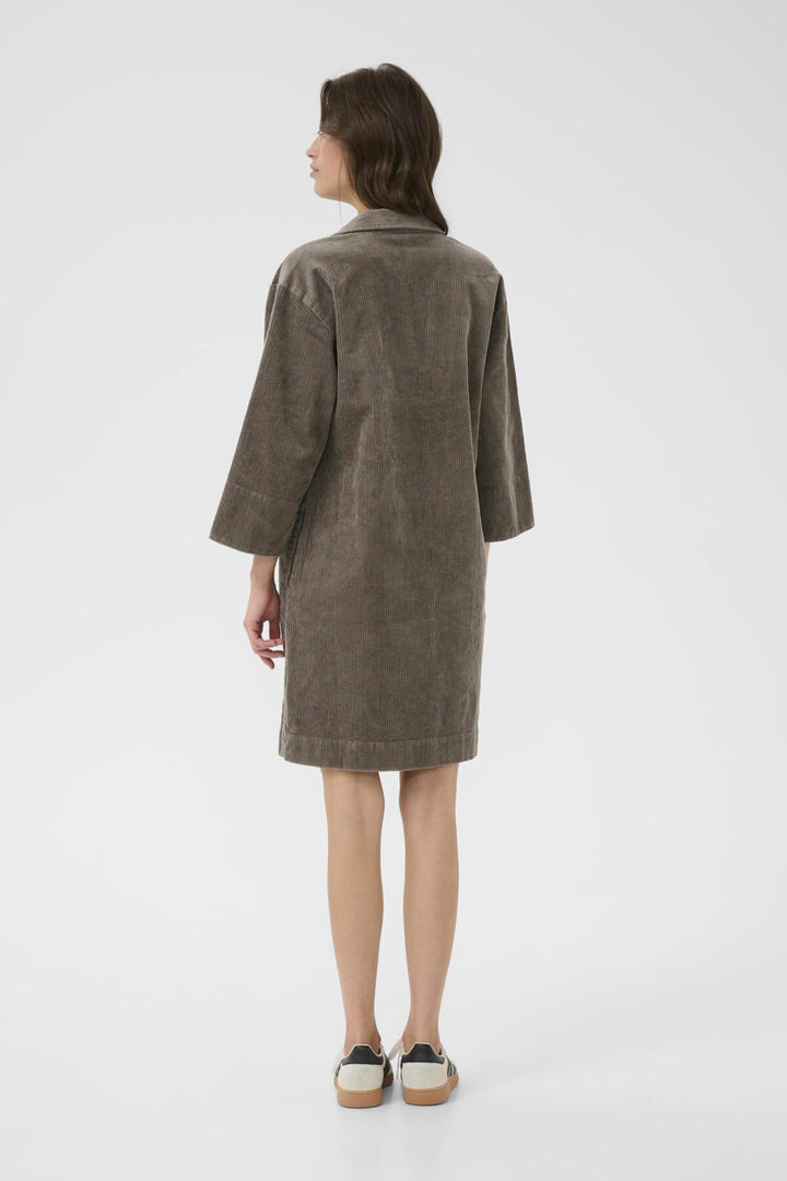 Robe en velour côtelé Sharri