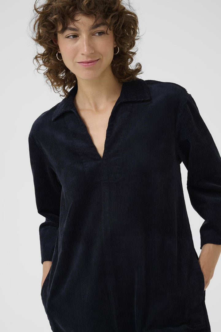 Robe en velour côtelé Sharri