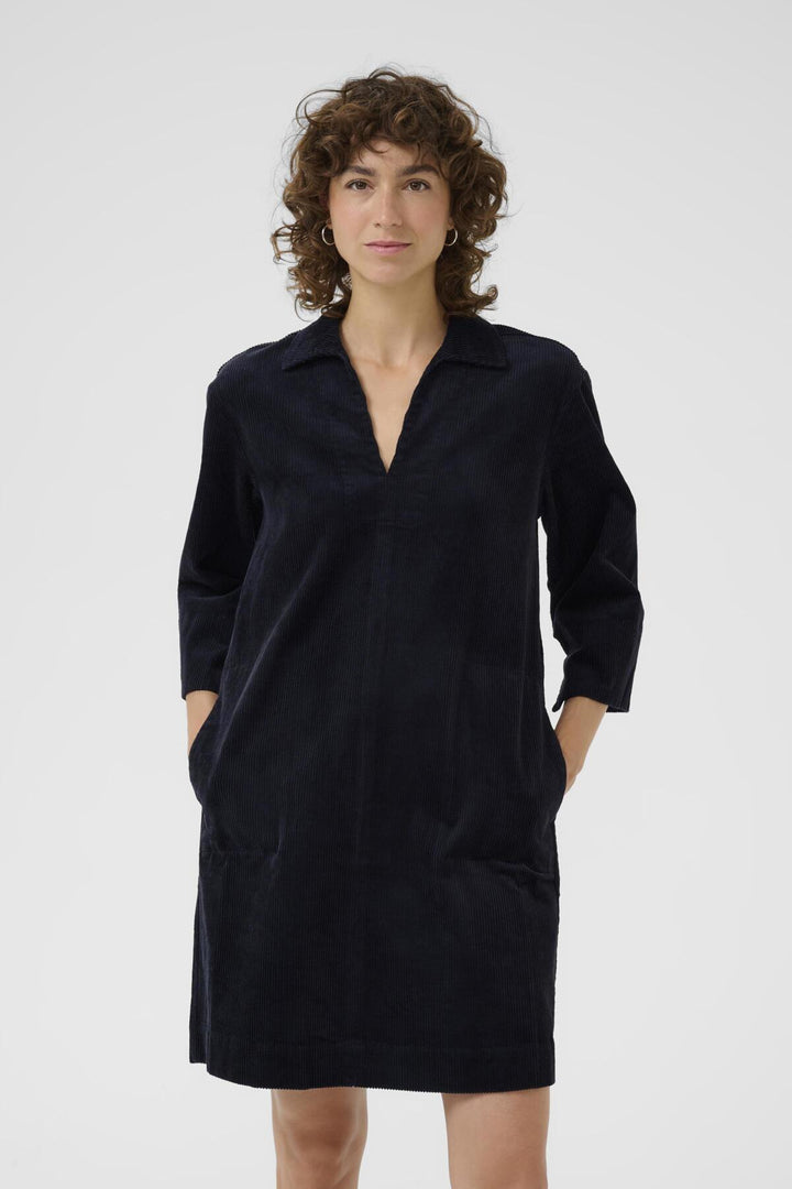 Robe en velour côtelé Sharri