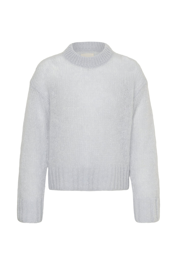 Chandail en maille de mohair et laine Sille - Avec col rond et texture douce