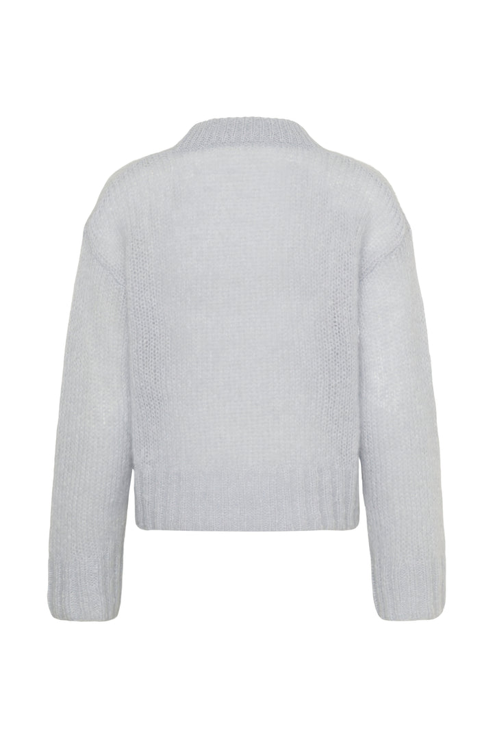 Chandail en maille de mohair et laine Sille - Avec col rond et texture douce