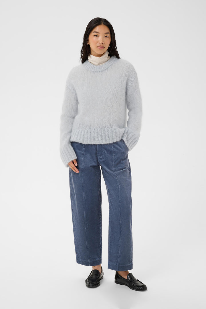Chandail en maille de mohair et laine Sille - Avec col rond et texture douce