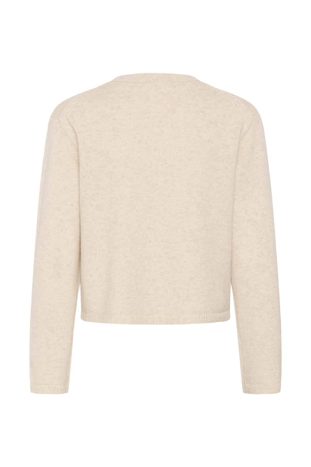 Cardigan court en pure laine certifiée Sveva - Boutonnée classique à col en V