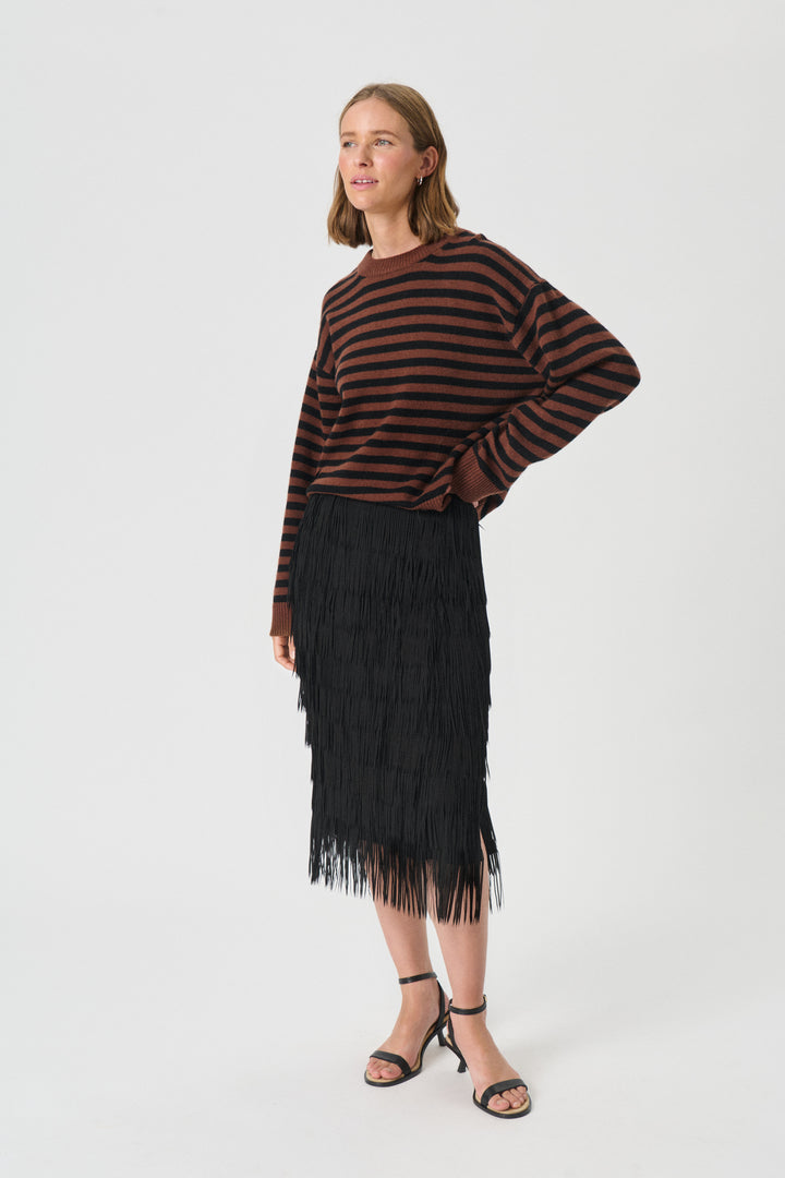 Chandail rayures en laine Vinas