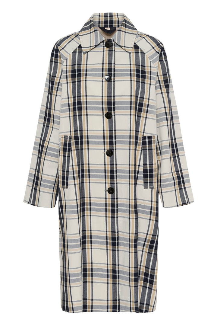 Manteau à carreaux Yasha