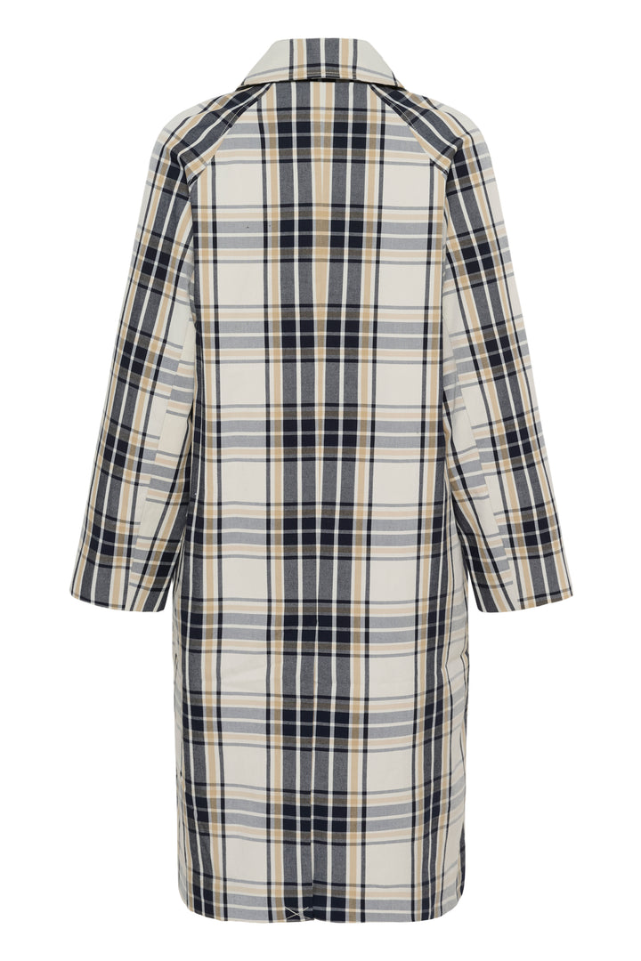 Manteau à carreaux Yasha