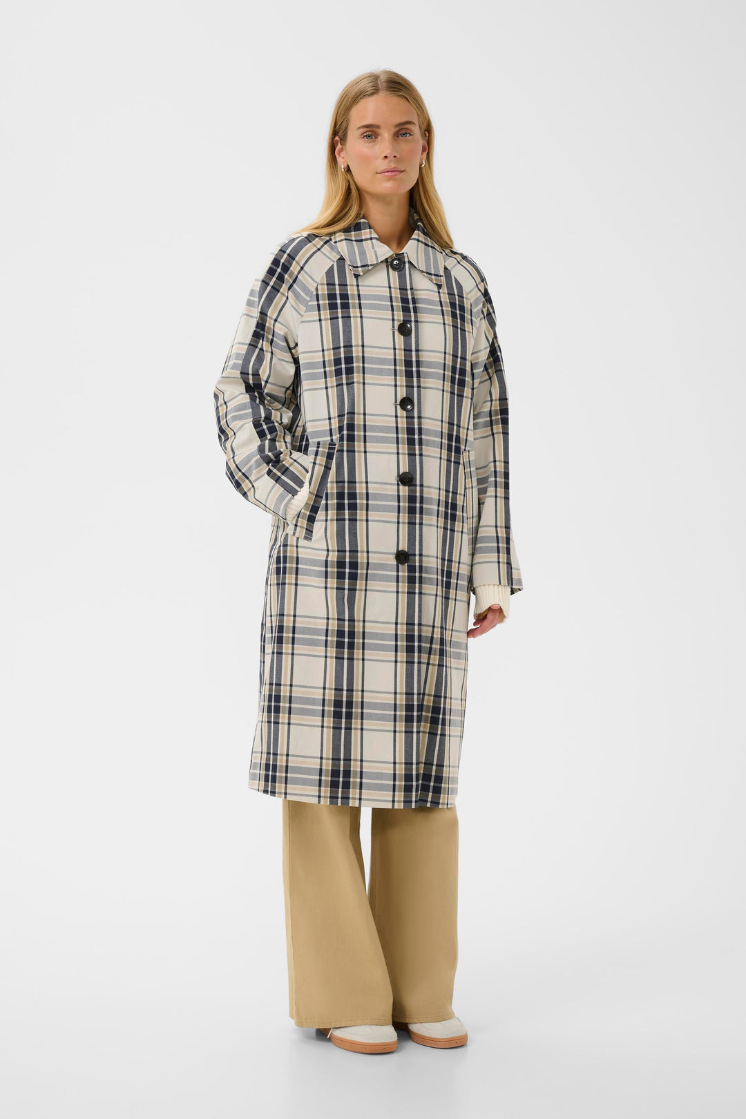 Manteau à carreaux Yasha