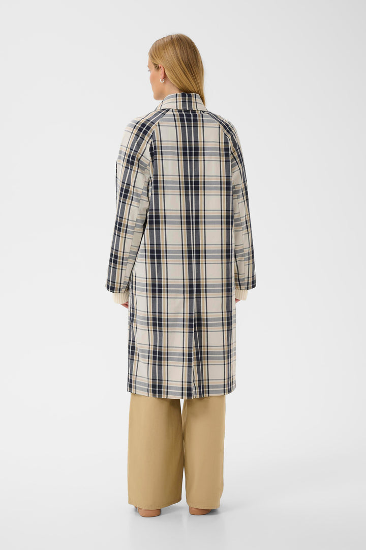 Manteau à carreaux Yasha