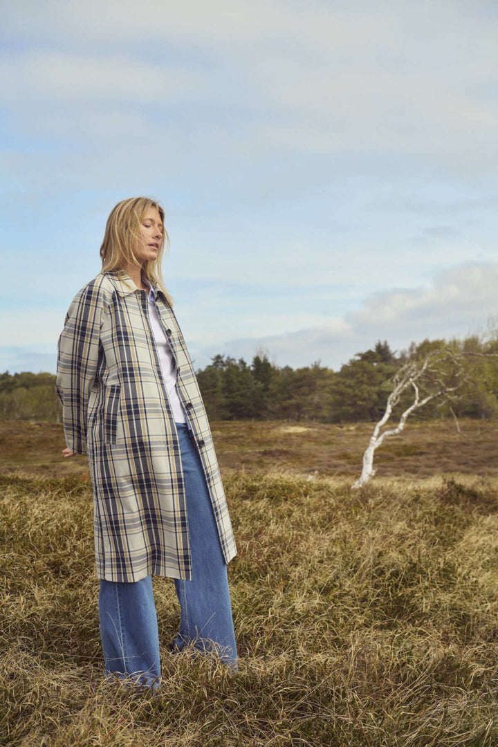 Manteau à carreaux Yasha