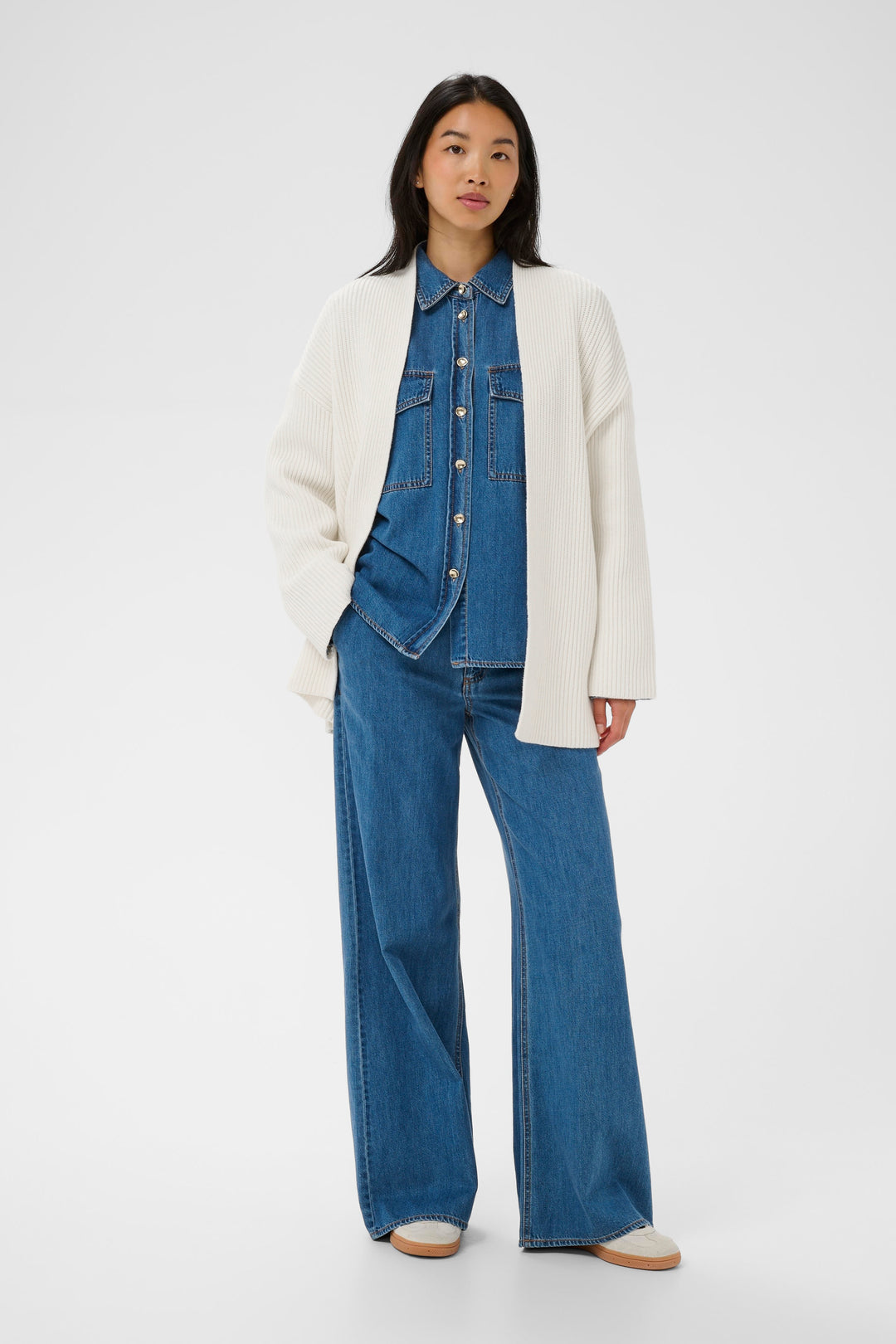 Cardigan en coton biologique Zora