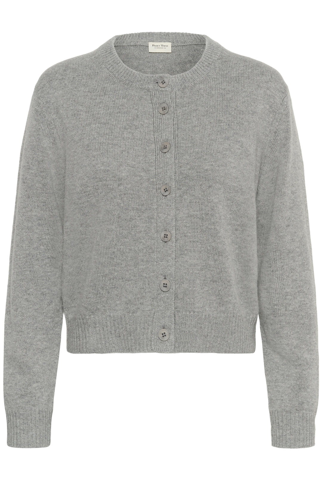Cardigan en tricot de laine et cachemire Yalda - Boutonné avec encolure ronde