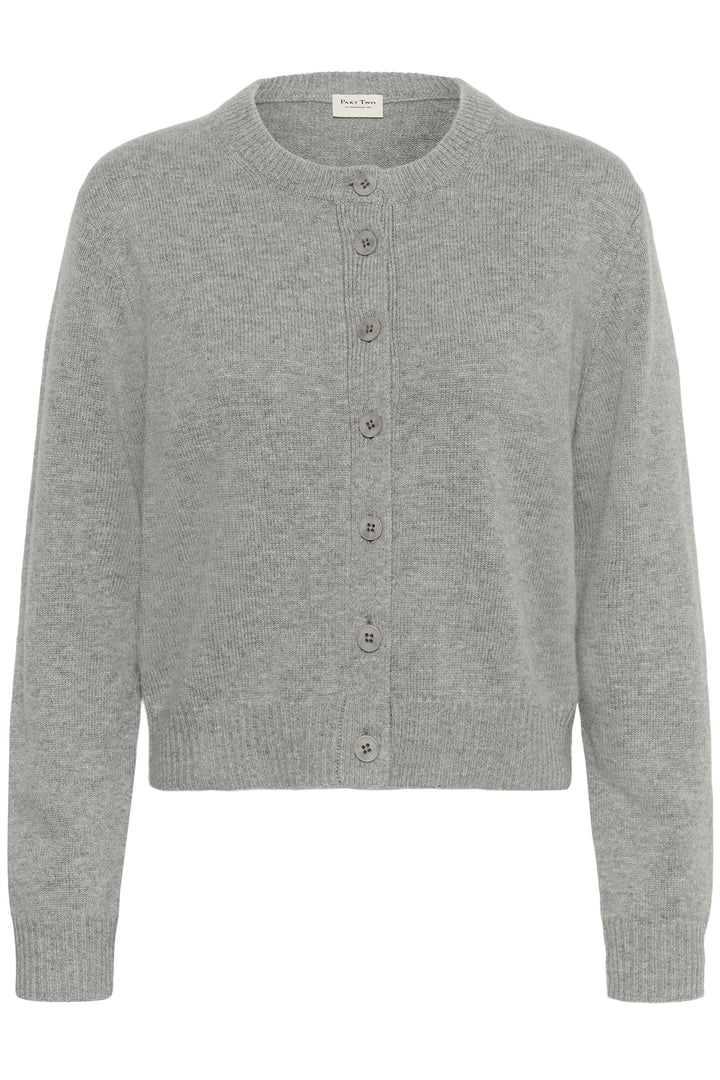 Cardigan en tricot de laine et cachemire Yalda - Boutonné avec encolure ronde