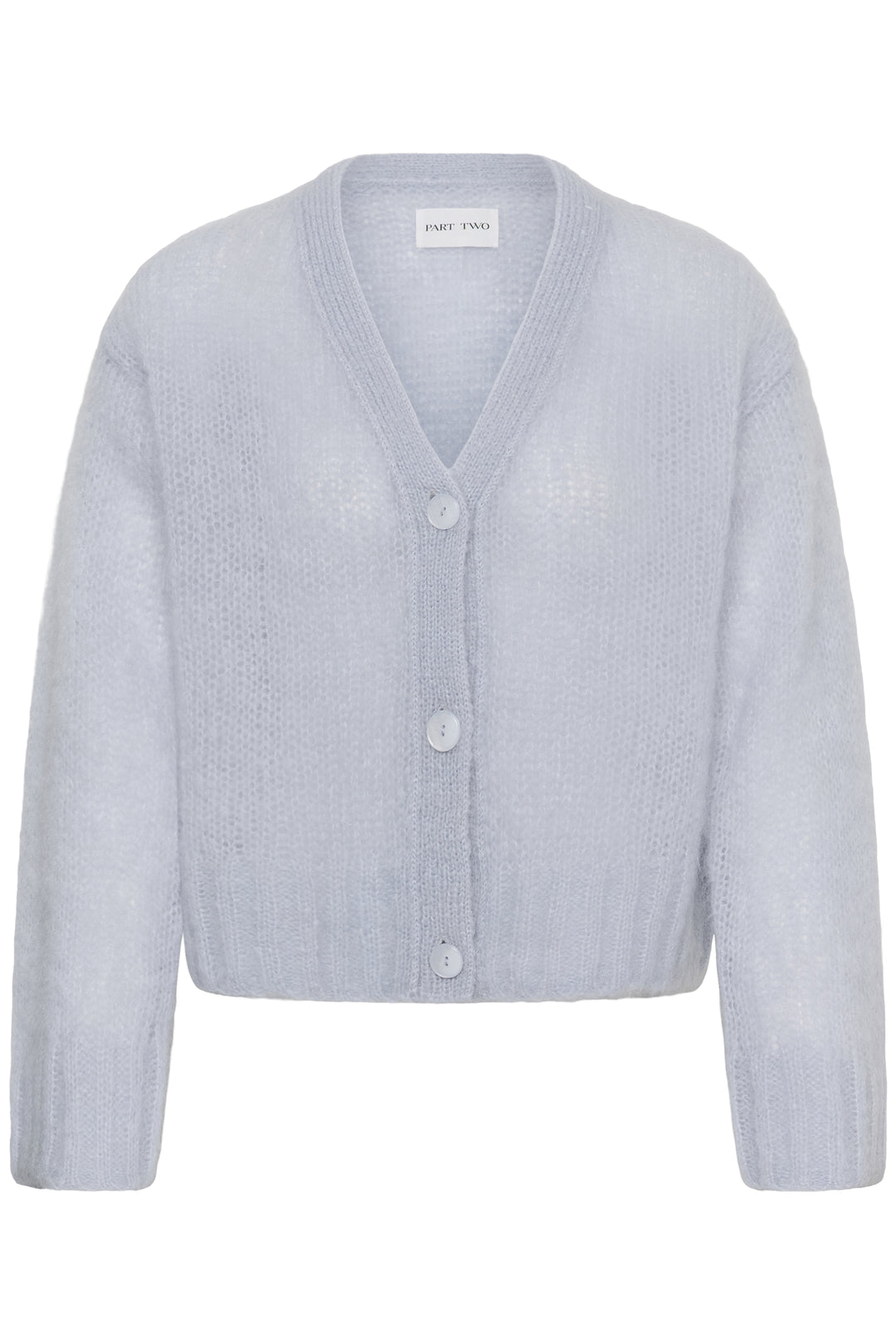 Cardigan en mohair mélangé certifié Zendaya - Boutonné à col en V