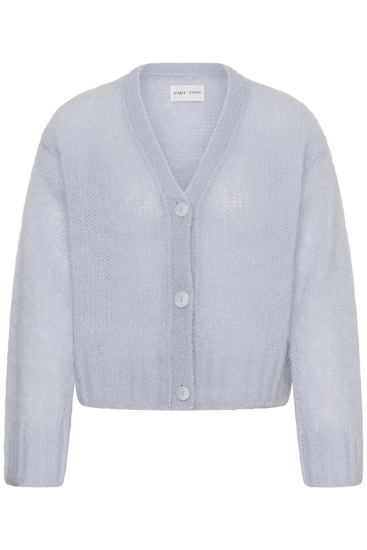 Cardigan en mohair mélangé certifié Zendaya - Boutonné à col en V