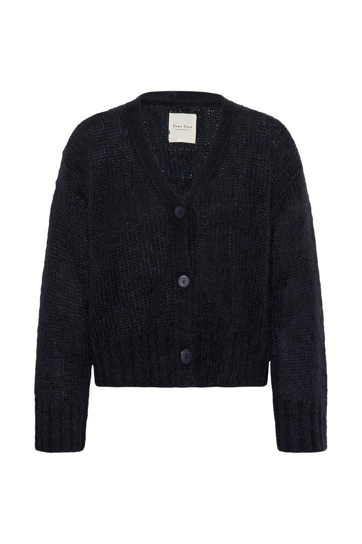 Cardigan en mohair mélangé certifié Zendaya - Boutonné à col en V